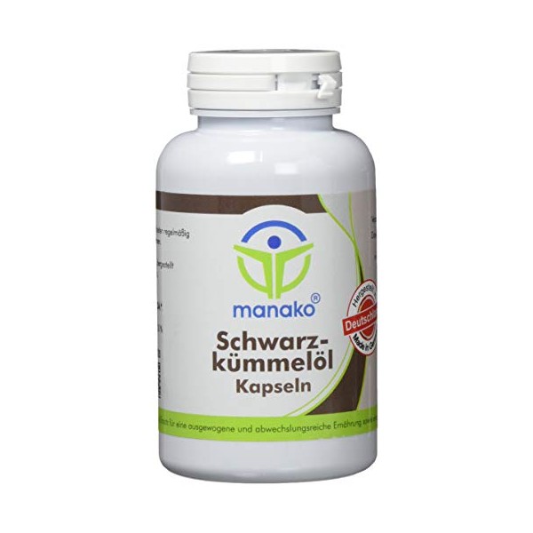 manako Black cumin oil capsules, 4 x 150 pieces, 112.5