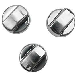 Topparall 811195 Wolf Range Hood Knob Replacement for 805328 KIP5D44 5D44 B002MFNQ34 Ventilation Hood Knob Fit for Sub-Zero Wolf, Silver (3 Pack)