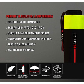 H.DUE.O Mini Pocket Umbrella Windproof Robust [Only 17 cm] Travel Umbrella, Small Portable Umbrella, Ultralight, Quick Drying [Tourister], lime green