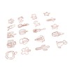 100Pcs Paper Clips Cute Look Note Clip Marking Document Organizing