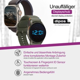 dipos 6 x Clear Screen Protectors for Blackview Z20 Kids Smartwatch Screen Protector, Ultra Thin, Case-Friendly, Fingerprint Compatible