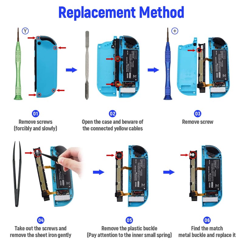 Mcbazel Replacement Metal L/R Lock Buckle Set with Open Tool