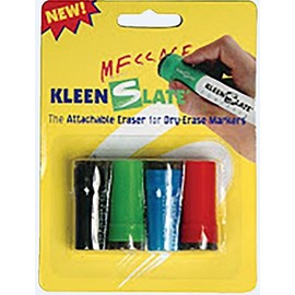 KleenSlate Small Dry Erase Caps, Pen Style, Assorted Colors, Set of 4 - 079566