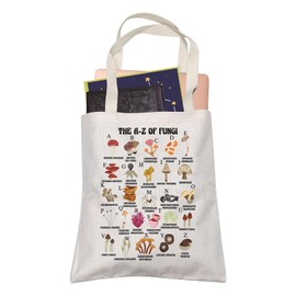 Fungi Lover Fungi Types Knowledge Tote Bag Mushroom Lovers Shopping Bag Mycology Biology Ecology Student Gift (Fungi)