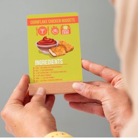 Boxer Gifts Easy Eats Cards-52 Delicious and Quick 10 Minute Prep Air Fryer Recipes for Beginners | Cookbook in Card Format with Wooden Stand, Cardboard