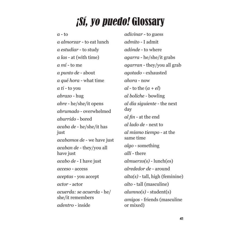 ¡Sí, yo puedo! Spanish Level 1 Enhanced Reader