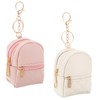2pcs Mini Backpack Cute Cosmetic Bag for Women PU Leather
