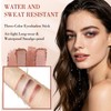 3-Color Gradient Eyeshadow Stick, Waterproof Cream-to-Powder Eye Shadow, Long-Lasting Blendable