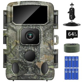 KJK 2024 Trail Camera, Security Camera, 0.05 Seconds Ultra Fast Trigger, 48 Million Pixels, 8 K Still Images, No Red Glow at Night, Motion Sensor, IP67 Grade Waterproof, Dustproof, Outdoor and Indoor