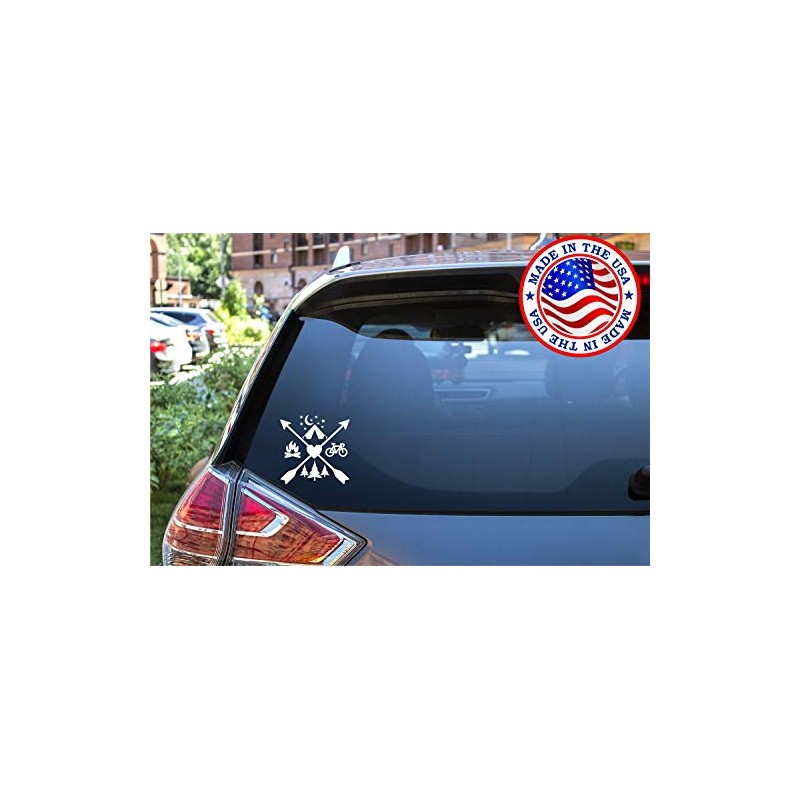 Sunset Graphics & Decals Love Camping Biking Hiking Outdoors Mountains