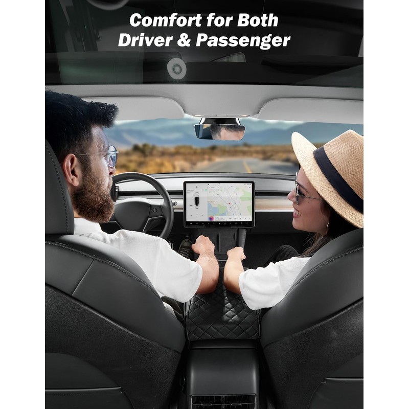 JOYTUTUS Center Console Cover for SUV Sedan, Thick Arm Rest