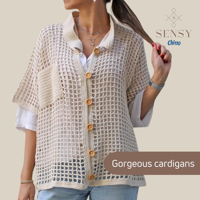 S SENSY Hilo de algodón suave Sensy Chino, 3.5 onzas,