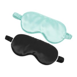 2 Piezas Antifaz Para Dormir Visera De Seda Cubre Ojos De Seda Sueño De Viaje Cubierta De Ojo De Noche De Seda En El Ojo Mascarillas Para Los Ojos De Noche Ojos Cansados 3d