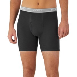Hanes Men's Boxer Briefs, Soft and Breathable Cotton Underwear with ComfortFlex Waistband, Multipack