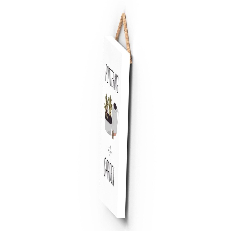 Global Designs Pottering Garden Theme Gift Idea Hanging Plaque