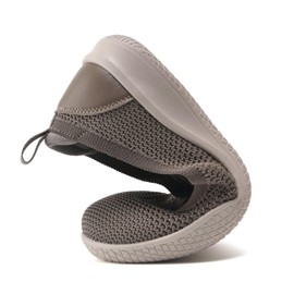 konhill Slippers & Moccasins for Women, Sports Shoes, Lightweight Slip On Sneakers Mesh Flat Shoes Trainers, khaki, 39 EU