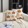 TAJWE Fall Pillow Covers 18x18 Inch Set of 2 Orange