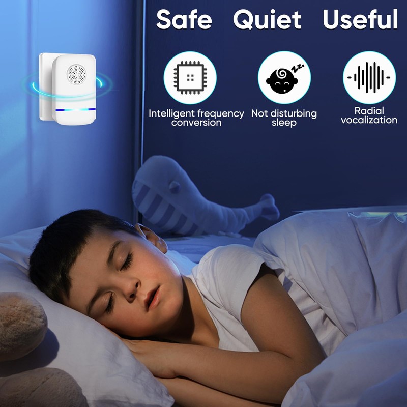 Ultrasonic Pest Repeller Indoor 6 Pcs, Electronic Pest Mouse Repellent
