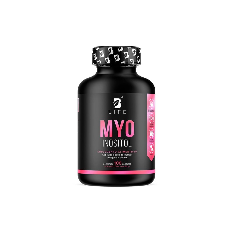 B Life | Inositol de 100 Cápsulas de 500 mg