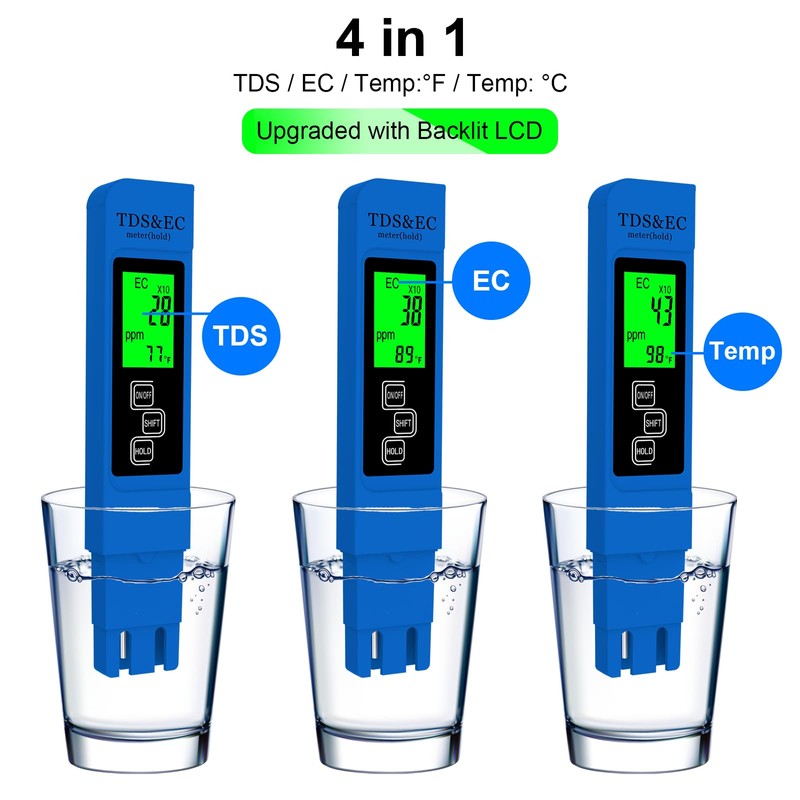 Most Accurate So Far 4-in-1 Instant Read TDS Meter -