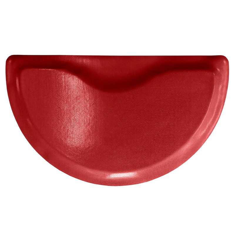 Rhino Hide Salon Mat 3' x 4.5' (Semi Circle, Red