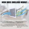 SMELLRID Activated Charcoal Odor Absorbent Pads – 12 Unscented Adhesive