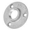 10PCS DN20 3-Holes Flange Base Pipe Fittings Aluminum Alloy Threaded