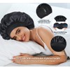 Silk Bonnet for Sleeping Double Layer Satin Bonnet Adjustable Bonnets