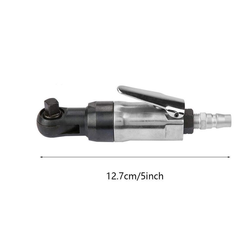 Akozon Air Ratchet Wrench, 1/4" Pneumatic Air Ratchet Wrench, Square