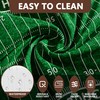 Siilues Football Tablecloth Rectangle 60X104 Inch, Washable Green Grass Touch