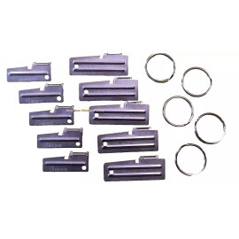 Shelby Co USA P38 & P51 Can Opener 10 Pack Shelby + Key Rings f Mess Camping Survival Military