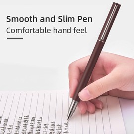 Pluma estilográfica con cartucho de tinta Estuche de pluma de metal Punta de pluma de iridio Apariencia mate Punta de 0.38 mm Flujo suave para tomar notas Dibujo Caligrafía Arte