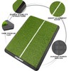 CHAMPKEY Premium Heavy-Duty Rubber Backing Golf Hitting Mat - Professional