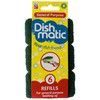 Dishmatic Green General-Purpose Washing-Up Sponge Refill Heads with Antibacterial Abrasive