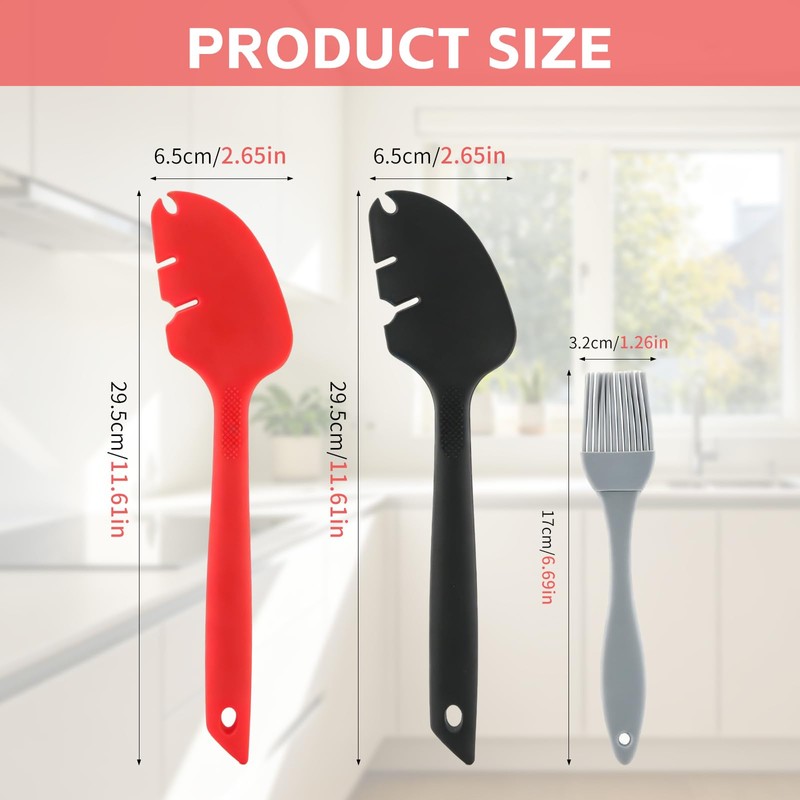 2 Pcs Silicone Spatulas for KitchenAid Stand Mixers