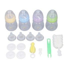 Baby Bottle Gift Set Colorful 6 Oz PP Boys Girls Newborn Baby Bottle Set for Baby Shower