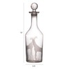 Creative Co-Op 20-Ounce Etched Glass Decanter with Giraffes and Glass