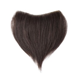 Meiverah Frontal Hairpiece for Women Hair Extension Hairline Loss Straight Tape in Human Hair Toppers Replacement Toupee (Dark Brown, 1.57"x7", 6")