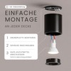 MATO Surface-Mounted Spotlight GU10 Black - 30° Swivelling - Diameter