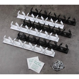 Spice rack without drilling clips, spice organiser for gluing, 6 strips for 30 spices