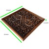 Ottoman Tray 24x24 inches Square Engraved Ottoman Tray for Living