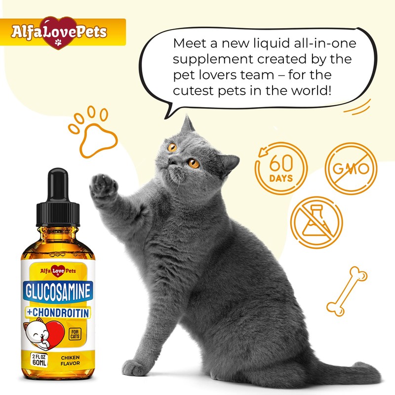 Cat Joint Supplement for All Breeds – Glucosamine for Cats
