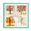 Spellbinders Shapeabilities Four Seasons Silhouettes Etched Die Set