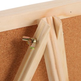 STOBOK Office Cork Board, Cork Board, Double-Sided, Tabletop, Decorative Board, Push Pin Board, Wall Hanging, Photo, Decorative, Room, Office, School, with Stand (Double Sided Usable, 7.9 x 11.8