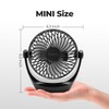 OCOOPA USB Fan, USB Desk Fan Table Fan with Strong