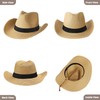 jingsha Straw Cowboy Hat for Men and Women Sun Protection