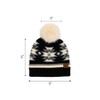 C.C Southwest Pattern Pom Beanie for Women Unisex - Stretchable