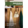 4smile Door Hooks – Set of 4, Black – Stainless