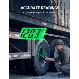 AstroAI AstroAI Digital Tyre Pressure Gauge, 230 PSI RV Heavy Duty Dual Head Stainless Steel Made for Truck Car with Larger Backlit LCD and Flashlight