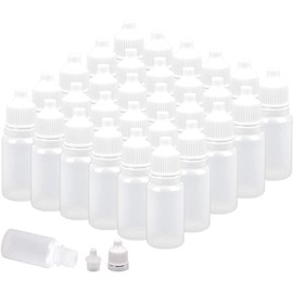 WUWEOT WUWEOT 150 Pack 10ml Plastic Dropper Bottle, Clear Empty Squeezable Drop Bottles Essential Oil Bottle Containers Eye Liquid Dropper with Cap